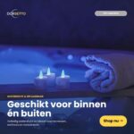 Geniet van een sfeervolle omgeving met de waterdichte RGB LED-waxinekaarsjes/theelichtjes (6 stuks), die tot 160 uur meegaan op één oplaadbeurt en met een afstandsbediening te bedienen zijn. Ideaal voor binnen of buiten, bijvoorbeeld bij de hot tub.
