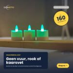 Zes waterdichte RGB-LED-theelichtjes zorgen tot wel 160 uur lang voor sfeervolle verlichting in elke ruimte. Oplaadbaar en eenvoudig te bedienen met de afstandsbediening – geen vuur, rook of kaarsvet. Bestel nu via de knop hieronder!.