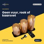 De DORSETTO-set met oplaadbare led-kaarsen (3 stuks, brandduur 105 uur) bevat een afstandsbediening en een oplaadkabel voor een vlamloze, rook- en wasvrije sfeer. Tekst: Geen vuur, rook of kaarsvet. Nu kopen.